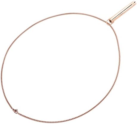 Collar de Respiración Consciente, Respetuoso con la Piel, Reduce la Ansiedad, Alivio del Estrés, Collar Consciente para Uso Diario para Hombres (Oro rosa)