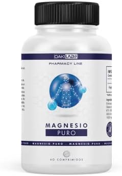 Magnesio Esencial | Oxido de Magnesio Puro | Disminuye el cansancio y la fatiga | Fortalece el sistema muscular y óseo | Magnesio 100% natural y Bioasimilado | Dosis eficaz | 60 comprimidos