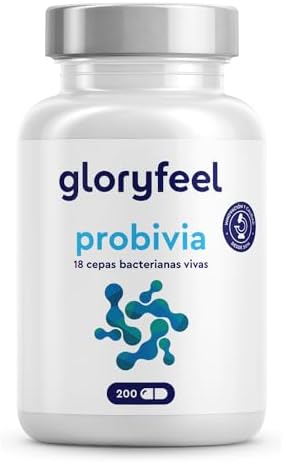 Probióticos y Prebióticos Complex – 18 cepas bacterianas – 200 cápsulas con revestimiento entérico para la flora intestinal – Con Inulina, Bifidobacterias, Lactobacillus y Lactococos Probióticos y Prebióticos Complex – 18 cepas bacterianas – 200 cápsulas con revestimiento entérico para la flora intestinal – Con Inulina, Bifidobacterias, Lactobacillus y Lactococos