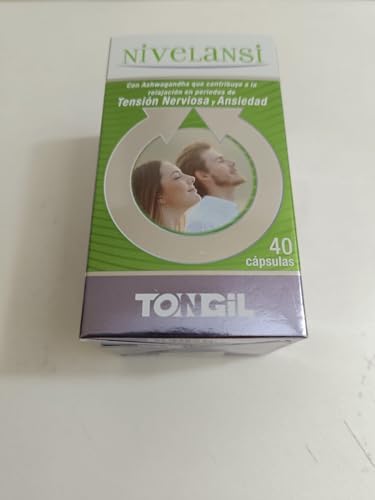 Nivelansi 40 Cápsulas con Rhodiola, Aswagandha, Griffonia, 5HTP, Azafrán, Melisa, Probióticos, Vitamina B6 | Tensión Nerviosa y Ansiedad | Ansiedad Pastillas Naturales TONGIL