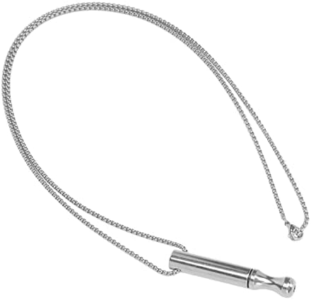 Collar de respiración, collar de ansiedad para meditación, relajación, calma y reducción del estrés, herramienta de respiración para hombres y mujeres, acero inoxidable (Color