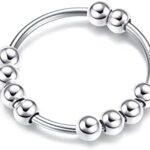 180 Preguntas para conocerte: Un emotivo y desafiante interrogatorio 13 YADOCA 925 Anillos de Ansiedad de Plata Esterlina para Mujeres Niñas con Cuentas Anillos Apilables G...