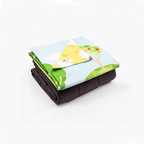 Happy Linen Company Manta con peso lavable para niños de animales de granja verde de 2.8 libras, 90 x 120 cm, manta con peso para calmar la gravedad y terapia de ansiedad Happy Linen Company Manta con peso lavable para niños de animales de granja verde de 2.8 libras, 90 x 120 cm, manta con peso para calmar la gravedad y terapia de ansiedad