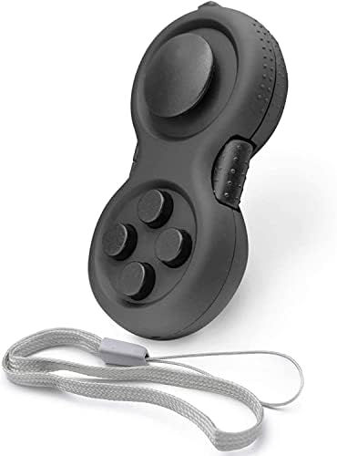 HAOSHICS Fidget Pad – Controlador portátil para la ansiedad, clásico, Retro, Juguete de Mano, con 8 Funciones de ansiedad, Controlador de Juego para Adolescentes, Alivia el estrés y la ansiedad