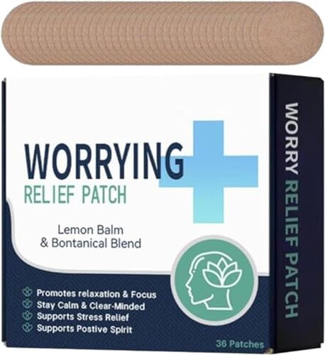 Tiritas para relajación, tiritas para aliviar la ansiedad, tiritas para aliviar el estrés, tiritas relajantes musculares, tiritas para aliviar la ansiedad y el estrés, 36 unidades