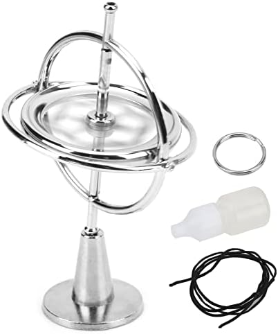 Giroscopio Giratorio, Plata Portátil para Aliviar la Ansiedad, Juguete Mecánico Antigravedad Compacto, Maravilloso para Adultos para Niños para Aliviar la Ansiedad Y el Estrés Giroscopio Giratorio, Plata Portátil para Aliviar la Ansiedad, Juguete Mecánico Antigravedad Compacto, Maravilloso para Adultos para Niños para Aliviar la Ansiedad Y el Estrés