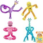SEWSAW 4 Piezas Jirafa Telescópica con Ventosa Robot Telescópico con Ventosa Jirafa Educativos Teles...