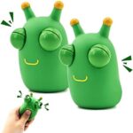 Zayin Juguetes de Insectos Verdes Popping out Eyes Squeeze Fun Juguetes sensoriales para niños utili...