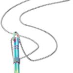 DMNQ Collar de Respiración Set Collar de Respiración Acero Inoxidable Reduce El Estrés Collar de Sil...