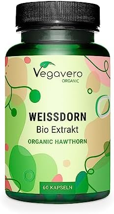 Espino Blanco Orgánico Vegavero® | 2800 mg | Extracto estandarizado a 1.5% Flavonoides | Sin Aditivos | Origen Europeo | Colesterol + Salud Cardiovascular