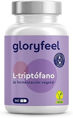 L-Triptófano 500mg – 240 Cápsulas para 8 meses – Estrés, Insomnio – Triptófano puro de la fermentación natural – Alta dosificación – Probado en laboratorio, sin aditivos