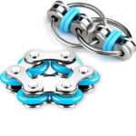 Juego de juguetes para ansiedad para bicicleta, cadena de seis rodillos y cadena para TDAH, ADD, aut...