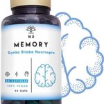 GINKGO BILOBA – Nootropico. Vitamina B12 y B6, Bacopa monnieri, Cafeina. Mejor Memoria, Concentració...