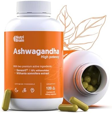 Ashwagandha Alta Potencia: Adaptógeno y Nootrópico con Sensoril® (10% Withanolidos) | Sueño Profundo, Bienestar General, Energía, Concentración | 4 Meses | 2x Más Concentrado que el KSM-66 Ashwagandha Alta Potencia: Adaptógeno y Nootrópico con Sensoril® (10% Withanolidos) | Sueño Profundo, Bienestar General, Energía, Concentración | 4 Meses | 2x Más Concentrado que el KSM-66
