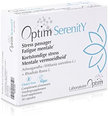 Ashwagandha y Rhodiola Rosea | Suplemento Natural para Bienestar y Relajación, Estrés – Calma y Sueño reparador | – Vegano – 30 Cápsulas | Optim Serenity Ashwagandha y Rhodiola Rosea | Suplemento Natural para Bienestar y Relajación, Estrés – Calma y Sueño reparador | – Vegano – 30 Cápsulas | Optim Serenity