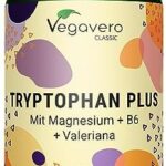 Triptófano NATURAL Vegavero® | Con Magnesio + Vitamina B6 + Valeriana | 120 Cápsulas | L-Tryptophan ...