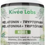 Kivéelabs 70 Cápsulas - Melatonina pura 1,9 mg - Triptófano 575 mg - vitaminas para el cansancio - v...