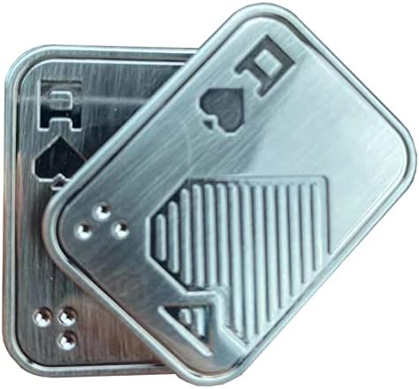 Metal póquer Fidgets Slider, EDC Metal Fidgets Toys para adultos, TDAH autismo ansiedad alivio del estrés, juguete inquietud, regalos para novio y padre Metal póquer Fidgets Slider, EDC Metal Fidgets Toys para adultos, TDAH autismo ansiedad alivio del estrés, juguete inquietud, regalos para novio y padre