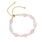 Pulsera de piedras preciosas naturales para mujer hecha a mano | Pulsera de piedras preciosas de cri...