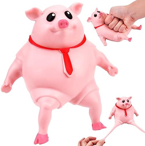 Vibbang Chapoteo Cerdito Juguetes Antiestrés, Rosa Cerdo Antiestres Juguetes Sensoriales, Cerdo Decompression Vent Toy, para NiñOs Y Adultos Aliviar la Ansiedad, Juguete para Apretar Piggy (A) Vibbang Chapoteo Cerdito Juguetes Antiestrés, Rosa Cerdo Antiestres Juguetes Sensoriales, Cerdo Decompression Vent Toy, para NiñOs Y Adultos Aliviar la Ansiedad, Juguete para Apretar Piggy (A)