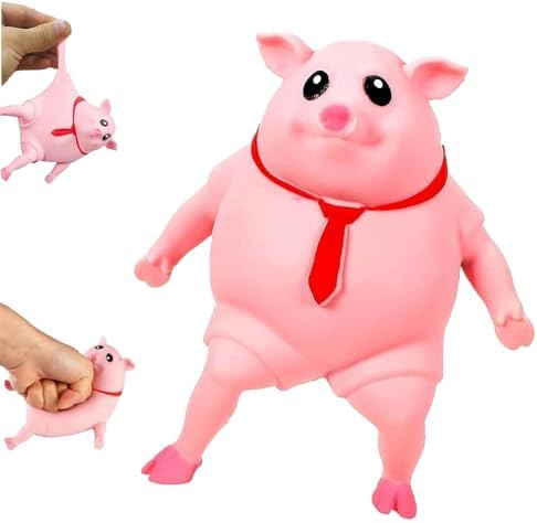 Juguete antiestrés para cerdo, juguete antiestrés, juguete de descompresión creativa, juguete antiestrés para adultos y niños, reduce el estrés y la ansiedad.