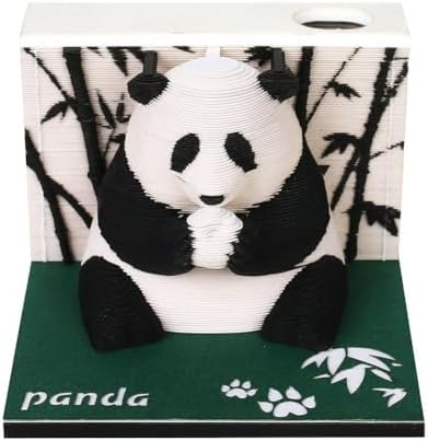 SHYKNYU Calendario de escritorio 2024 Panda 3D Art Bloc de notas de papel Craft 217 hojas Tallado de papel Bloc de notas con soporte para bolígrafo, calendario semanal para escuela, oficina y hogar SHYKNYU Calendario de escritorio 2024 Panda 3D Art Bloc de notas de papel Craft 217 hojas Tallado de papel Bloc de notas con soporte para bolígrafo, calendario semanal para escuela, oficina y hogar