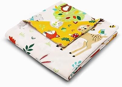 Happy Linen Company Manta con peso lavable para niños y niñas, diseño de animales del bosque, 90 x 120 cm, lavable, para terapia de ansiedad Happy Linen Company Manta con peso lavable para niños y niñas, diseño de animales del bosque, 90 x 120 cm, lavable, para terapia de ansiedad