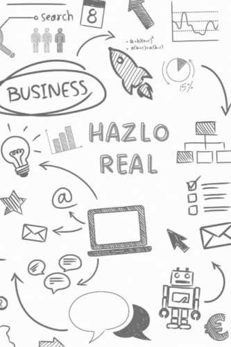 HAZLO REAL. Agenda sin fecha, trimestral, A5: Mod. Emprendedor (Blanco) – Planificador trimestral, mensual, semanal y diario para máxima productividad. Objetivos OKR y control de hábitos.