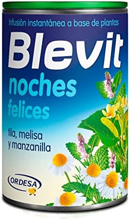 Blevit Noches Felices – Infusión relajante en polvo con Tila, Melisa y Manzanilla, 150g Blevit Noches Felices – Infusión relajante en polvo con Tila, Melisa y Manzanilla, 150g