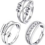 Vivir con serenidad. 365 consejos (Psicología) 15 3 unidades de anillo antiestrés, anillo de ansiedad, anillo de estrés, anillo de ansiedad, anillo de...