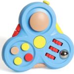 Fidget Pad Juguetes con 13 funciones para la ansiedad, controlador de estrés, cubo de dados para ali...