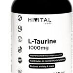 L-Taurina 1000 mg. 240 cápsulas veganas para 4 meses. Aminoácido Taurina para mejorar la memoria y l...