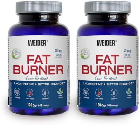 Weider Fat Burner Pack Duo (2x 120 capsulas). Ayuda a la perdida de peso Weider Fat Burner Pack Duo (2x 120 capsulas). Ayuda a la perdida de peso