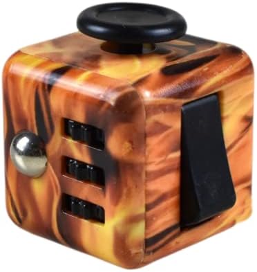 Cubo de Dados de Entretenimiento ansiedad Alivio del estrés atención Enfoque de plástico Juguete de Juego Cubo para aliviar el estrés (Patrón De Llama Marrón-Roja) Cubo de Dados de Entretenimiento ansiedad Alivio del estrés atención Enfoque de plástico Juguete de Juego Cubo para aliviar el estrés (Patrón De Llama Marrón-Roja)