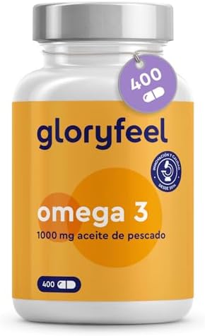 Omega 3 Aceite de Pescado – 400 Cápsulas de Omega 3 (Suministro para 13 meses) – 1000mg por Cápsula – Con ácidos grasos Omega-3 EPA y DHA – Omega3 fish oil Omega 3 Aceite de Pescado – 400 Cápsulas de Omega 3 (Suministro para 13 meses) – 1000mg por Cápsula – Con ácidos grasos Omega-3 EPA y DHA – Omega3 fish oil