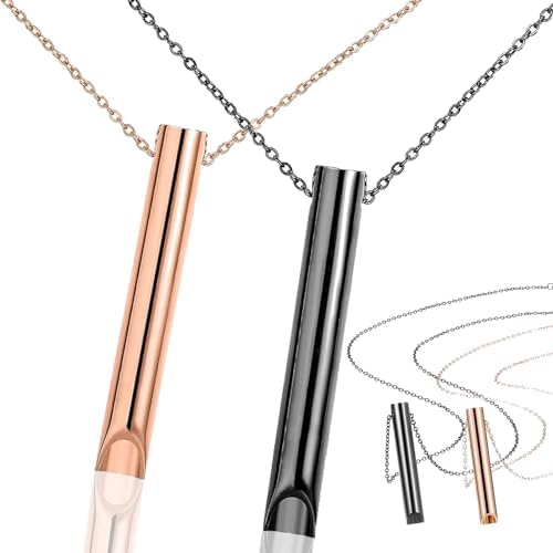 LYQQY Collares de Respiración, 2 Piezas Collar Consciente para Aliviar el Estrés Acero Inoxidable,Reduce el Estrés Collar de Respiración para Aliviar la Ansiedad para Meditación, Relajación, Calma LYQQY Collares de Respiración, 2 Piezas Collar Consciente para Aliviar el Estrés Acero Inoxidable,Reduce el Estrés Collar de Respiración para Aliviar la Ansiedad para Meditación, Relajación, Calma