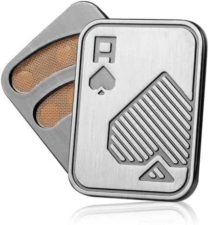 1 Pcs Metal Poker Fidget Slider, Ansiedad Estrés Relief Magnéticos Fidget Slider,Pasar Tiempo Aburrido para Adultos Regalos De Oficina O En Casa para Aliviar La Ansiedad Y El Estrés