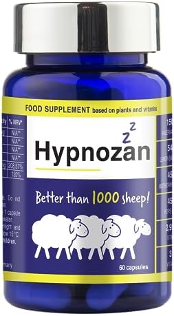 Hypnozan. 60 noches fáciles en cada paquete: 60 cápsulas, solo una antes de acostarse. Componentes herbarios naturales. Pastillas para dormir, sin lactosa y sin azúcar. (Activo) Hypnozan. 60 noches fáciles en cada paquete: 60 cápsulas, solo una antes de acostarse. Componentes herbarios naturales. Pastillas para dormir, sin lactosa y sin azúcar. (Activo)
