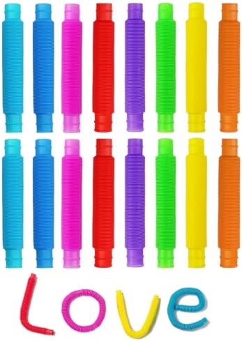 RTRTGS 16 Pieza Mini Juguetes Sensoriales de Tubos Pop,Juguetes Sensoriales de Tubo,Juguetes Fidget,Juguetes Sensoriales de Tubo Elástico Multicolor Juguetes para Aliviar el estrés y la Ansiedad RTRTGS 16 Pieza Mini Juguetes Sensoriales de Tubos Pop,Juguetes Sensoriales de Tubo,Juguetes Fidget,Juguetes Sensoriales de Tubo Elástico Multicolor Juguetes para Aliviar el estrés y la Ansiedad