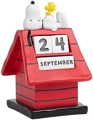 Grupo Erik Calendario perpetuo 3D Snoopy Doghouse – Calendario 3D Snoopy – Snoopy Figura Ideal decoración Snoopy habitación – Calendario sobremesa de Figura Snoopy, Licencia Oficial