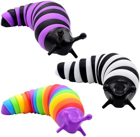 CBOSNF Fidget Slug Juguetes,3 Piezas Flexible Ansiedad Alivio Estrés Juguetes Sensoriales,Juguete Apretón Adecuado para Ocio,Entretenimiento,Alivio del Estrés CBOSNF Fidget Slug Juguetes,3 Piezas Flexible Ansiedad Alivio Estrés Juguetes Sensoriales,Juguete Apretón Adecuado para Ocio,Entretenimiento,Alivio del Estrés