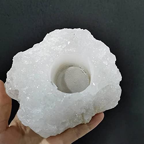 Inicio Colecciones Piedra de cristal curativa, candelabro de cristal de cuarzo transparente en bruto Natural, candelabro de cuarzo blanco, piedra for aliviar la ansiedad
