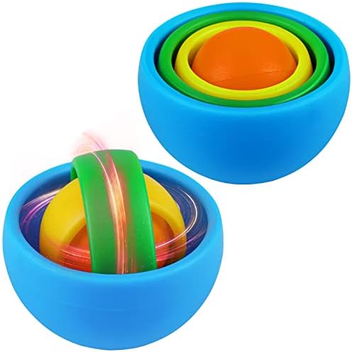 Ainiv Juguete Giratorio Inquieto, Juguete Sensorial, Giroscópico para la Yema del Dedo para Aliviar la Ansiedad, Regalo de Fiesta de Navidad, Reductor de Estrés Ansiedad, para Niños, Adultos(Azul) Ainiv Juguete Giratorio Inquieto, Juguete Sensorial, Giroscópico para la Yema del Dedo para Aliviar la Ansiedad, Regalo de Fiesta de Navidad, Reductor de Estrés Ansiedad, para Niños, Adultos(Azul)