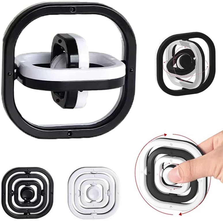 Yeefunjoy Fidget Juguetes, Blanco y Negro Juguete para Dedos Fidget Juguetes de Mano, Juguete contra Ansiedad Reductor de Estrés, Juguetes Sensorial para Niños Adultos Regalo Juguetes de Fidget