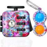 MarckersHome Juego de Juguetes Fidget con Llavero Juguete Antiestrés Stress Cube Anti-estrees Cubo c...