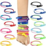 LANMOK Pulsera con Cremallera ansiedad de Amistad 28 Unidades de Pulseras Coloridas ansiedad Juguete...