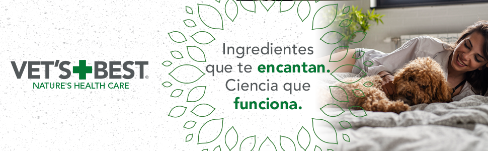 Vet's Best Suplementos para Perros calmantes de Calma Confort - Promueve la relajación y el Comportamiento equilibrado 132 g 12 es header